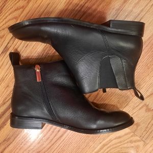 Lands End Black Side Zip‎ Bootie! Size 6 -